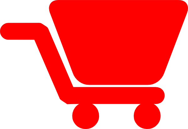 Small - Shopping Cart Icon Red (600x414), Png Download