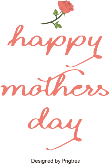 Happy Mother's Day Red Font Background, Happy Mother&amp - Joyeuses Fête Des Mamans (360x360), Png Download