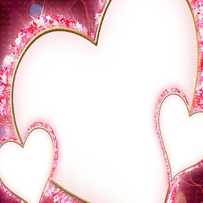 Pink Hearts Frame - Marcos Para El Dia De Las Madres De Corazones (400x400), Png Download