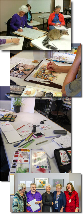 Artists Working Towards Their Certificate - Art (336x850), Png Download