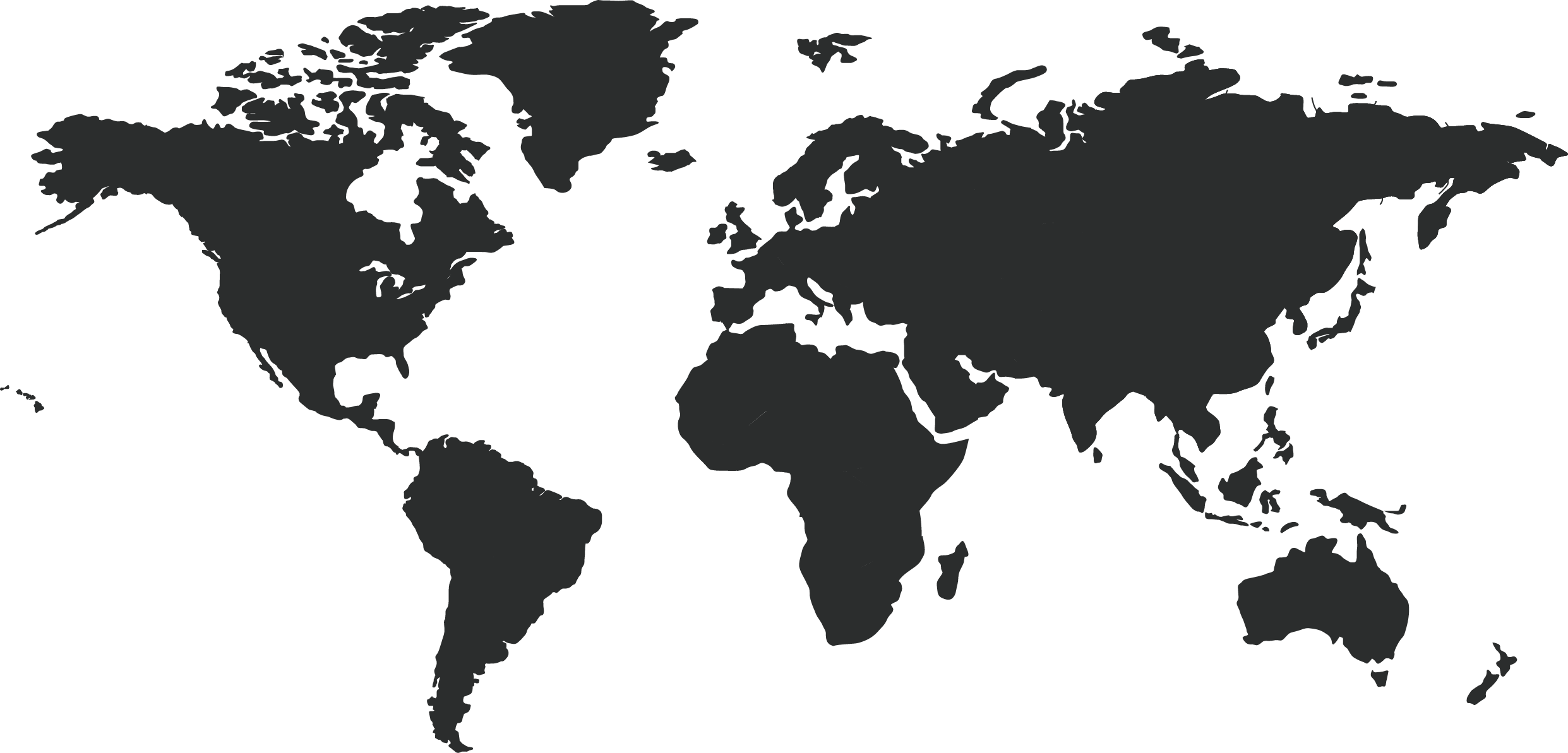 Contact A Representative Today - Red World Map Png (2483x1193), Png Download