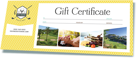 Gift Certificate Templates - Template (553x340), Png Download