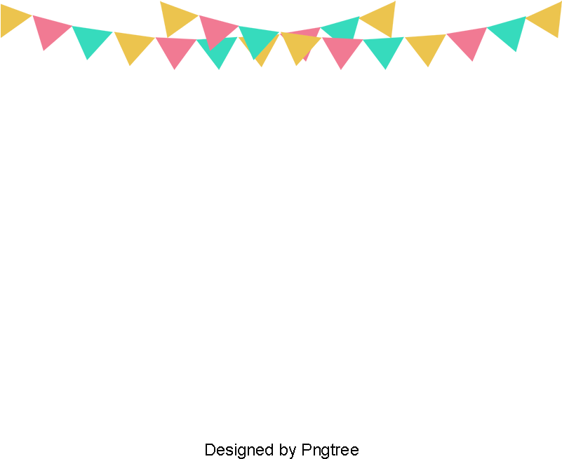 Happy Birthday Small Banner, Banner Clipart, Banner, - Banderines De Colores Feria (800x800), Png Download