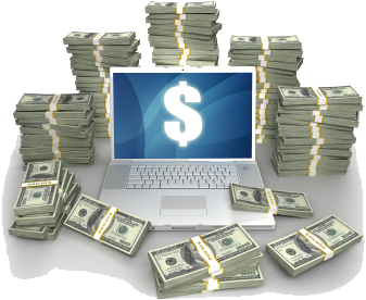 Making Money Online (386x311), Png Download