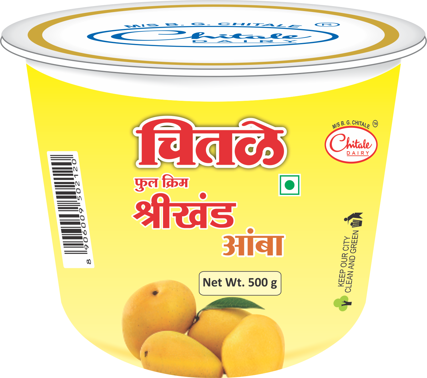 First We Will Study Raw Mango Recipes, Raw Mangoes - Chitale Shrikhand Kesar 250gms (1391x1230), Png Download