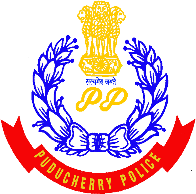 Golden Colour Emblem Without Background Png 675 Kb - Pondicherry Police Logo (720x720), Png Download