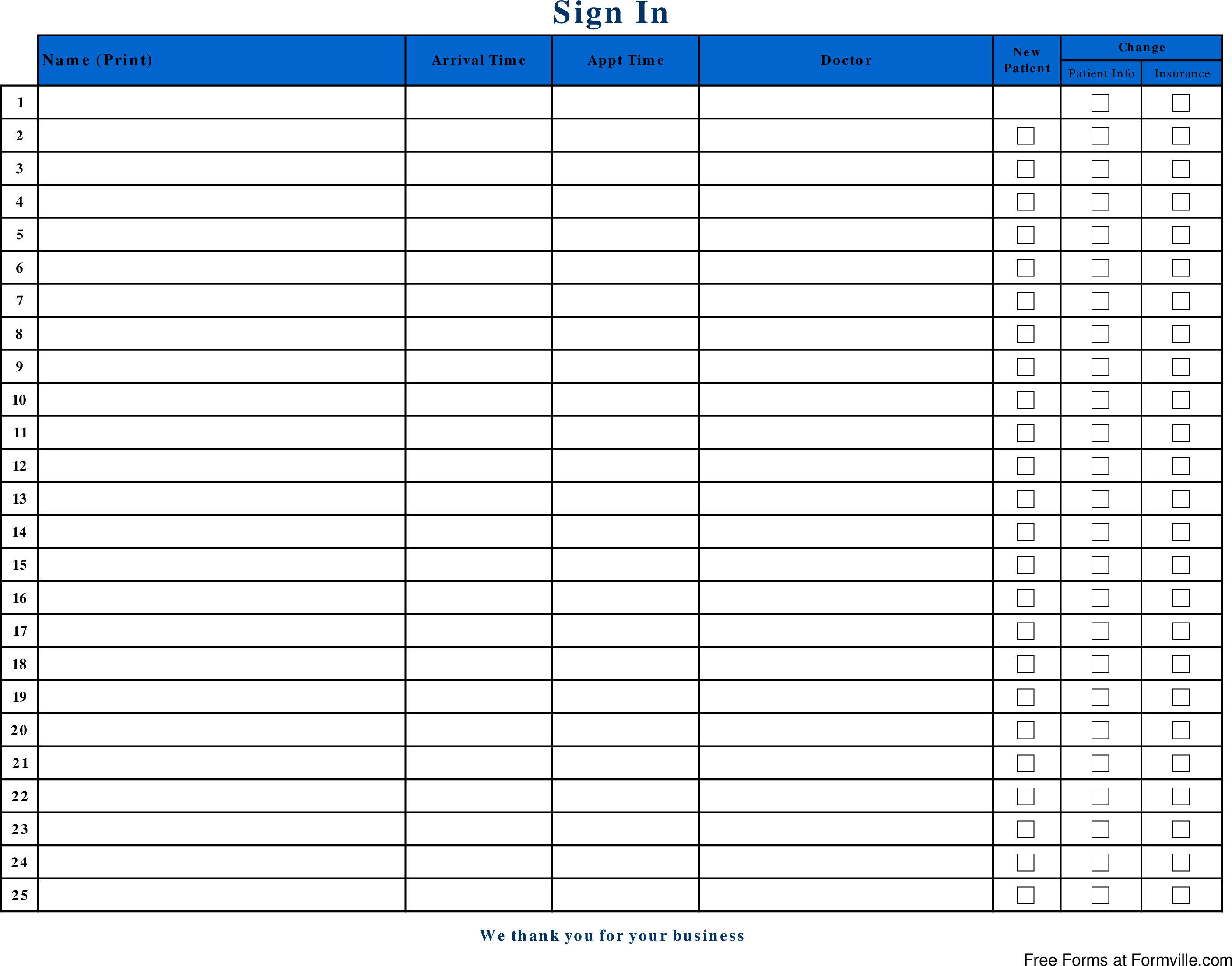 Patient Sign In Sheet Main Image - Imperial Grub Screw Size Chart (3300x2550), Png Download