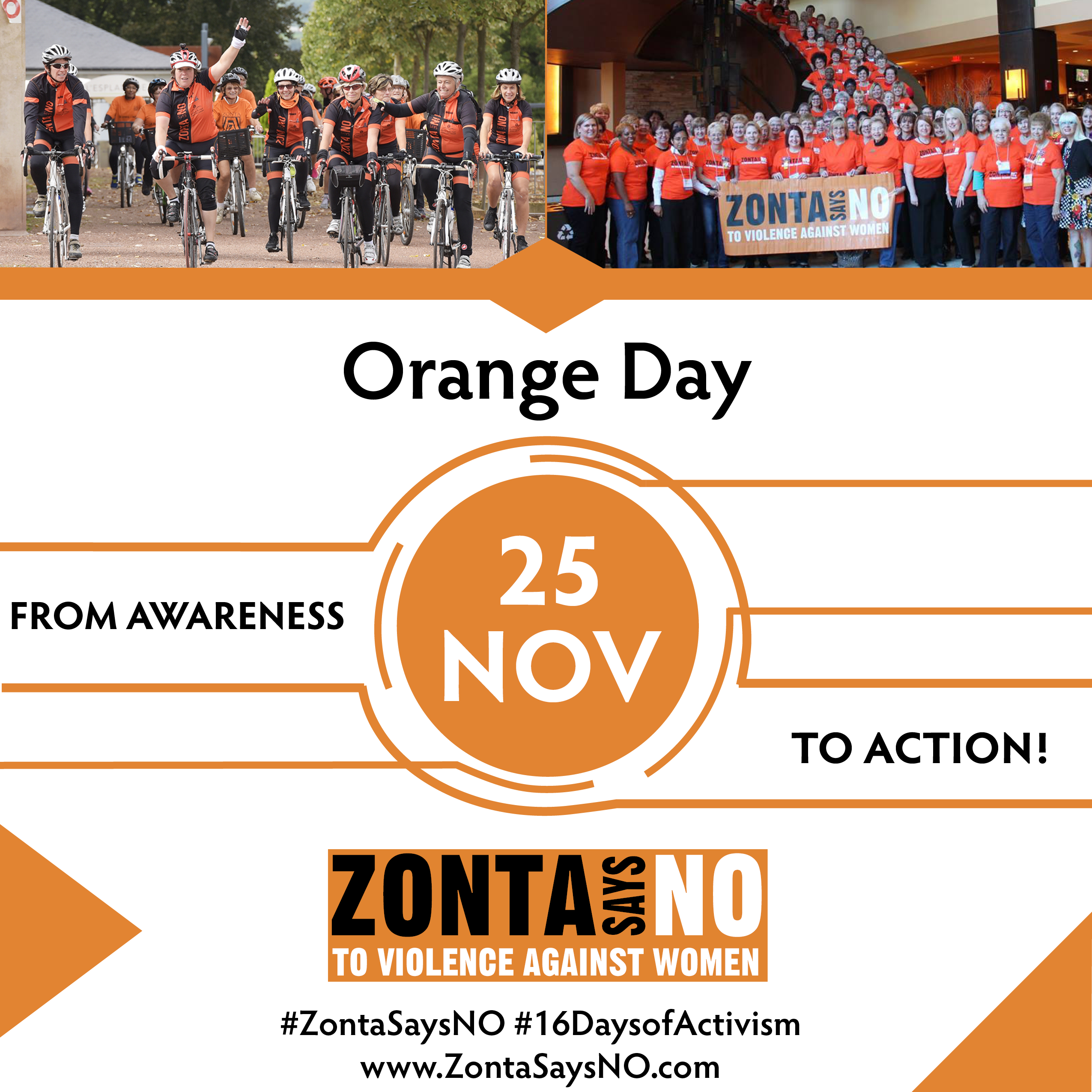 Zonta Says No Orange Day - Crowd (2550x2550), Png Download