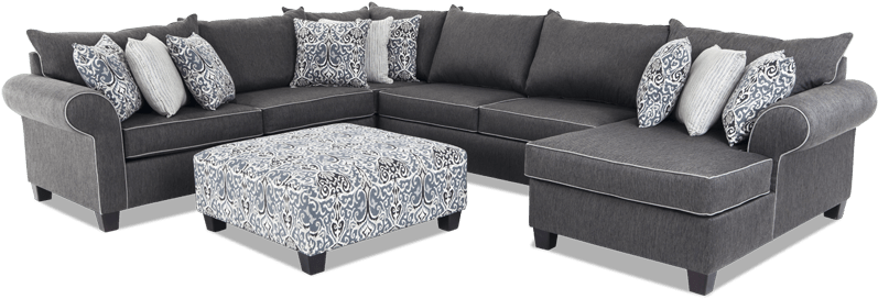 Ashton 5 Piece Left Arm Facing Sectional - Ashton 4 Piece Sectional (846x534), Png Download