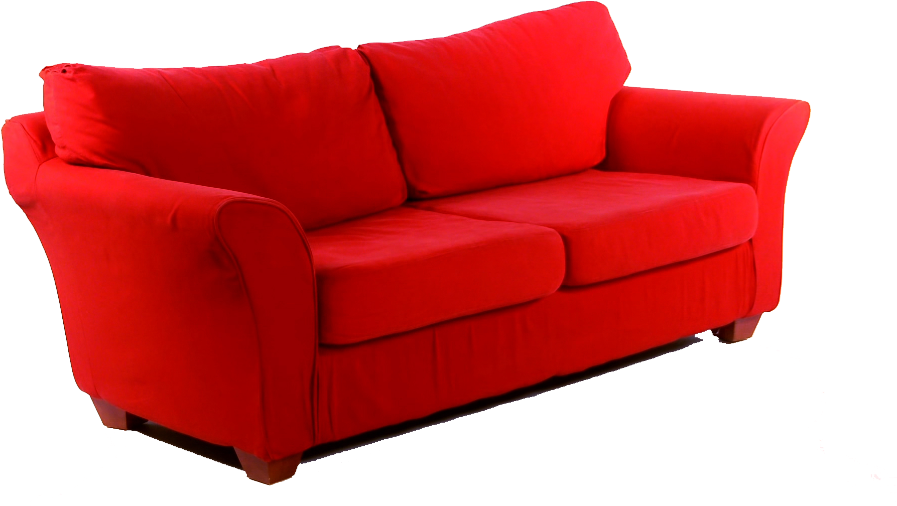 Red Sofa 2 To Home And Interior Property Plan With - Couch (1920x1080), Png Download