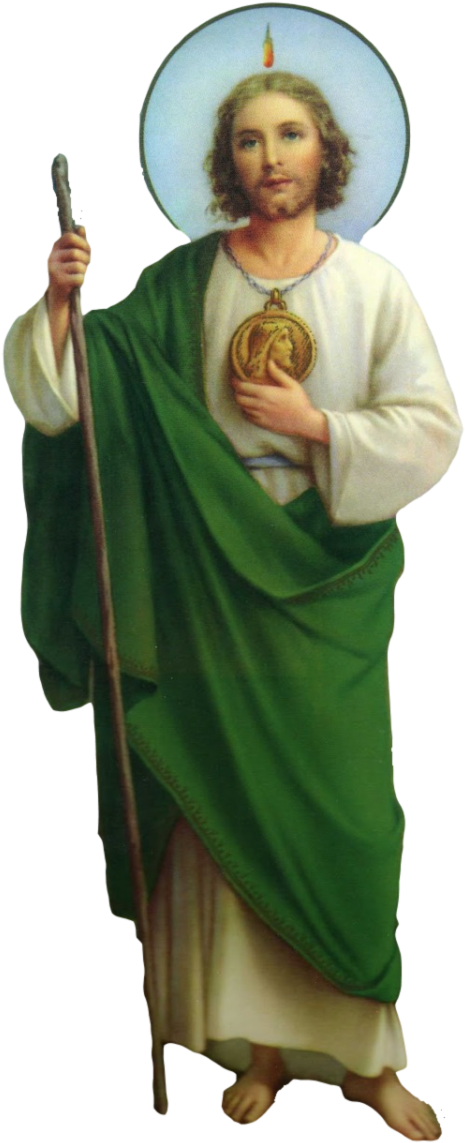 Most Holy Apostle, St - Saint Jude Image Download (888x1200), Png Download