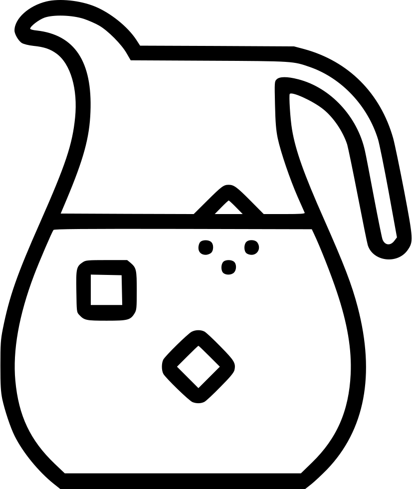 Jug Jar Comments - Jug Coloring (826x980), Png Download