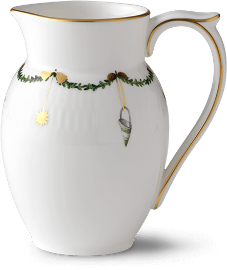 Jug - Royal Copenhagen Star Fluted Christmas Creamer (1130x1000), Png Download