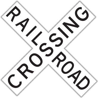 R15-1 Grade Crossing - Railroad Crossing Sign (400x400), Png Download