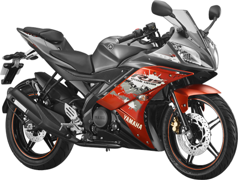 R15-orange - Yamaha R15 Version 2.0 (480x363), Png Download