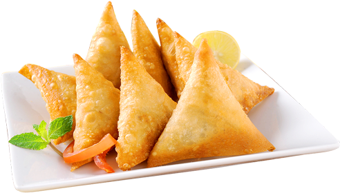 Samosa - Indian Delicious Food (500x308), Png Download
