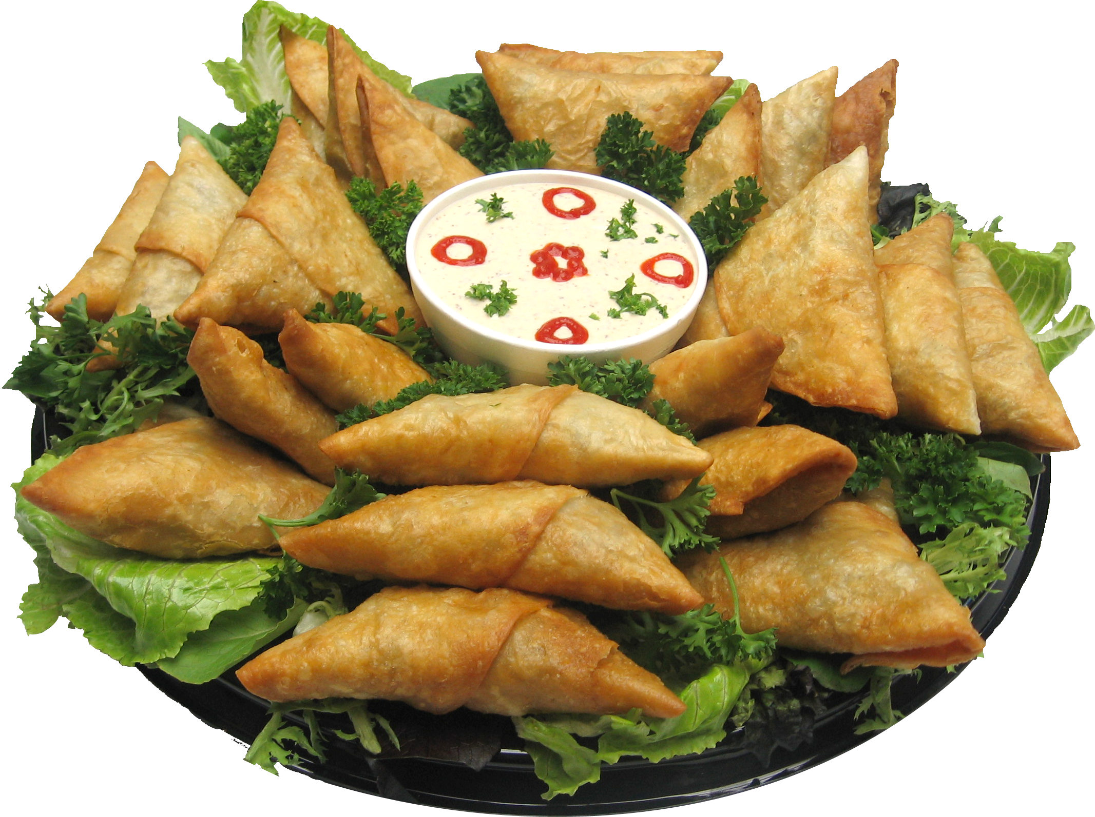 Vegetable Samosa - Samosa Platter (2133x1593), Png Download