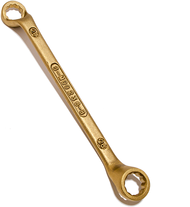 Double Offset Ring Spanner - Socket Wrench (730x1000), Png Download