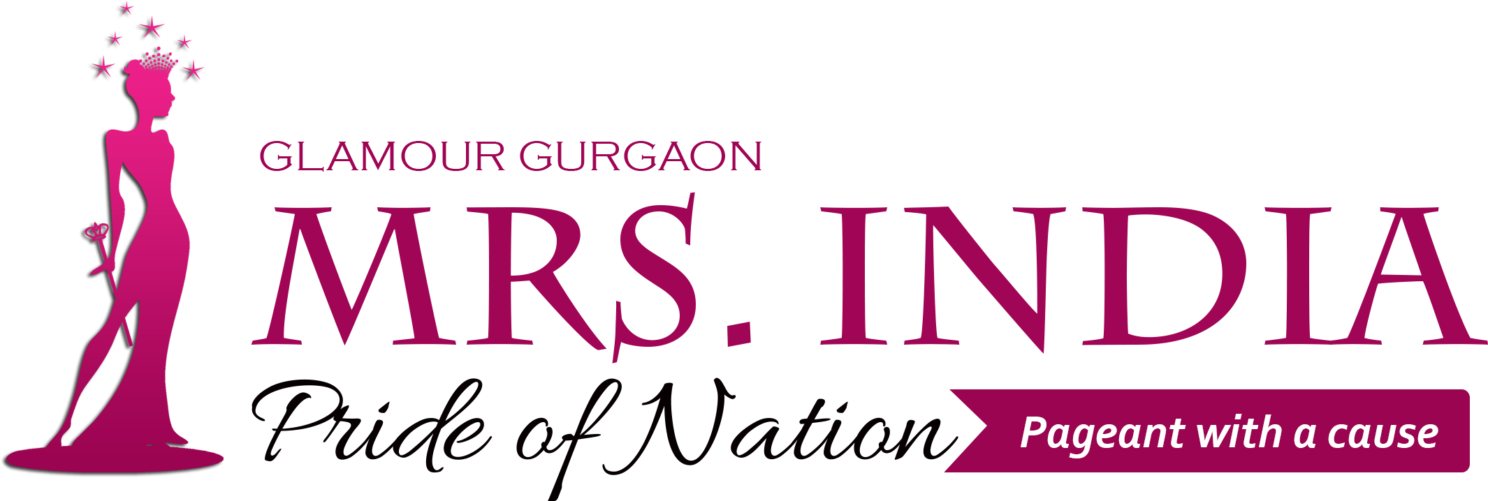 Mrs India Pride Of Nation (2158x725), Png Download