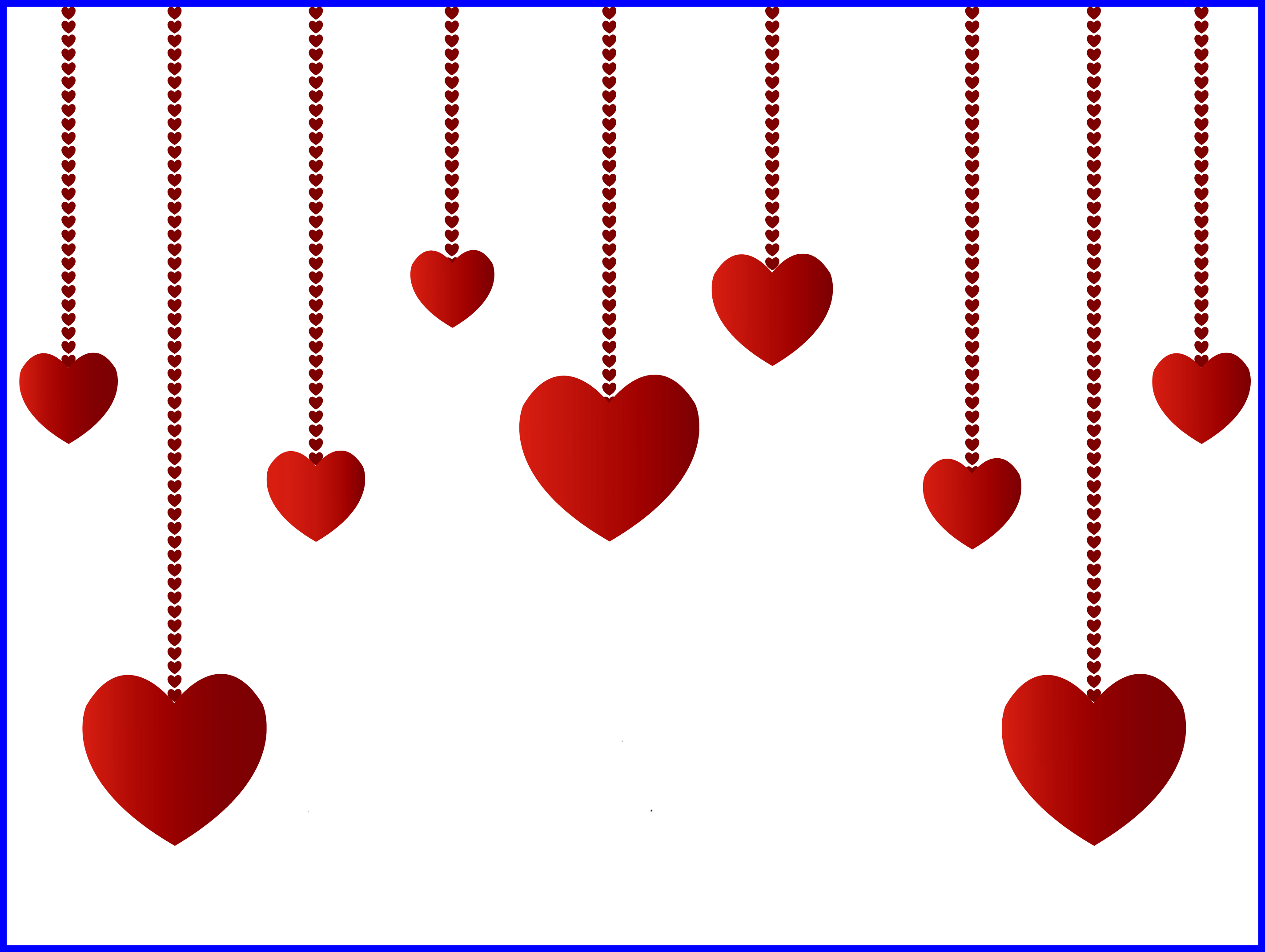 Awesome Hanging Hearts Decoration Png Picture Clipart - Feliz Cumple Mes Amor (2845x2142), Png Download
