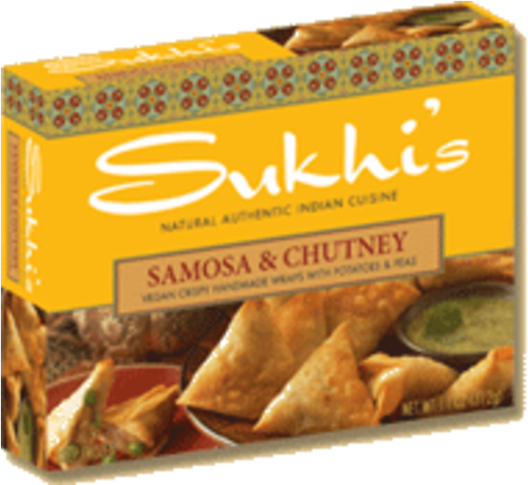 Sukhi's Potato Samosa With Cilantro Chutney - Sukhi's Potato Samosas With Cilantro Chutney - 12 Oz (600x600), Png Download