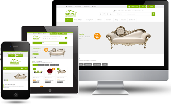 Furniture E Commerce (600x400), Png Download