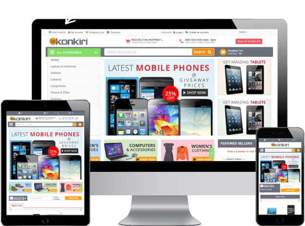 Ecommerce Website Design Service Nigeria - Web Design (640x490), Png Download