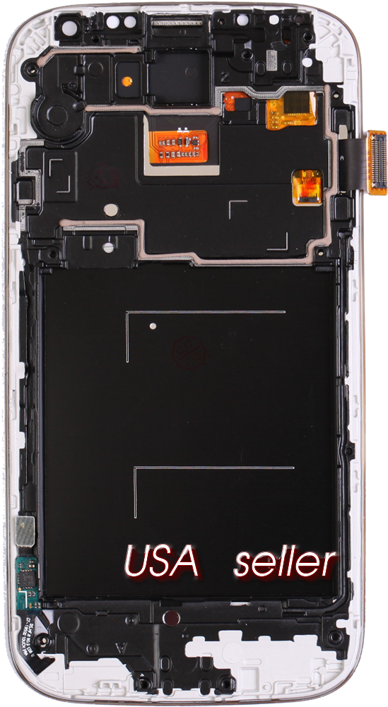 White Lcd Digitizer Touch Screen For Samsung S4 Att - Samsung Gt I9500 Display (1000x1000), Png Download
