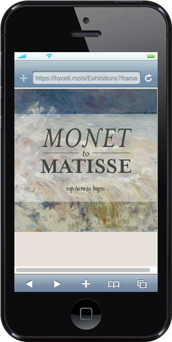 Monet To Matisse Exhibit Via Smartphone Tour - Jpeg (581x688), Png Download