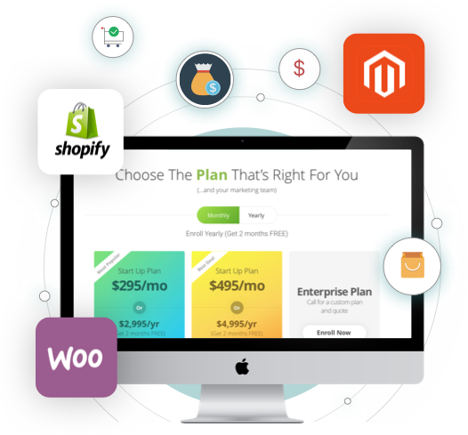 Apps Vector E Commerce Web - Magento (526x489), Png Download