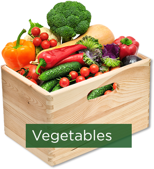 Veg Crate Text - Fruit And Vegetable Crate (400x372), Png Download