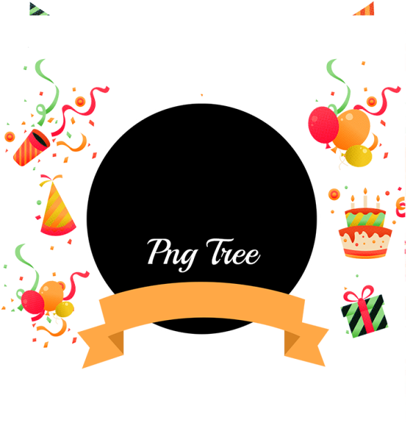 Birthday Elements, Birthday Strips, Colorful Elements - Birthday (640x640), Png Download