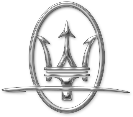 Maserati Logo Sticker - Maserati Logo Png (1100x407), Png Download