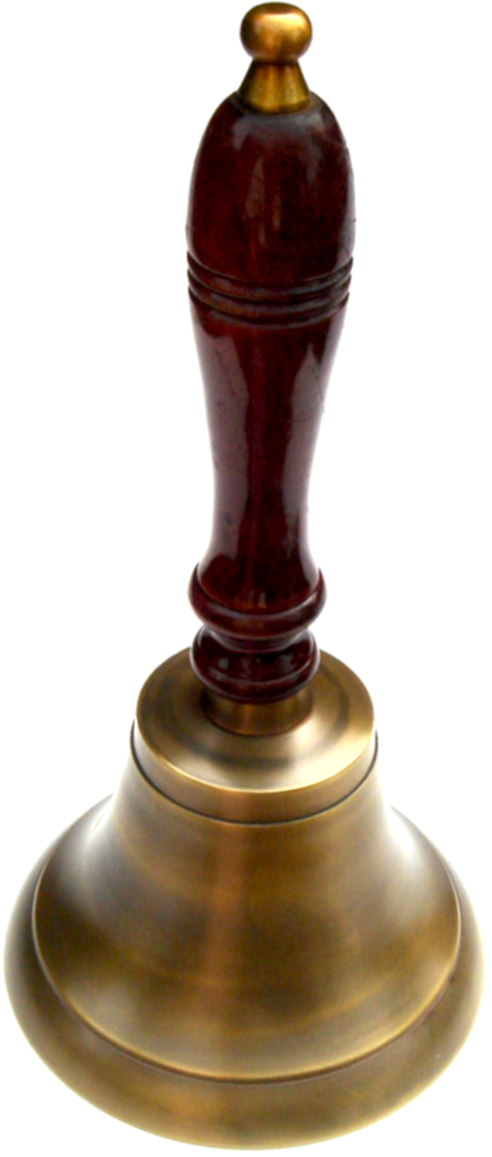 School Bell - Hand Bell (452x1062), Png Download