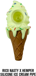 Limited Edition Rico Nasty Silicone Ice Cream Pipe - Rico Nasty Hemper Pipe (400x400), Png Download