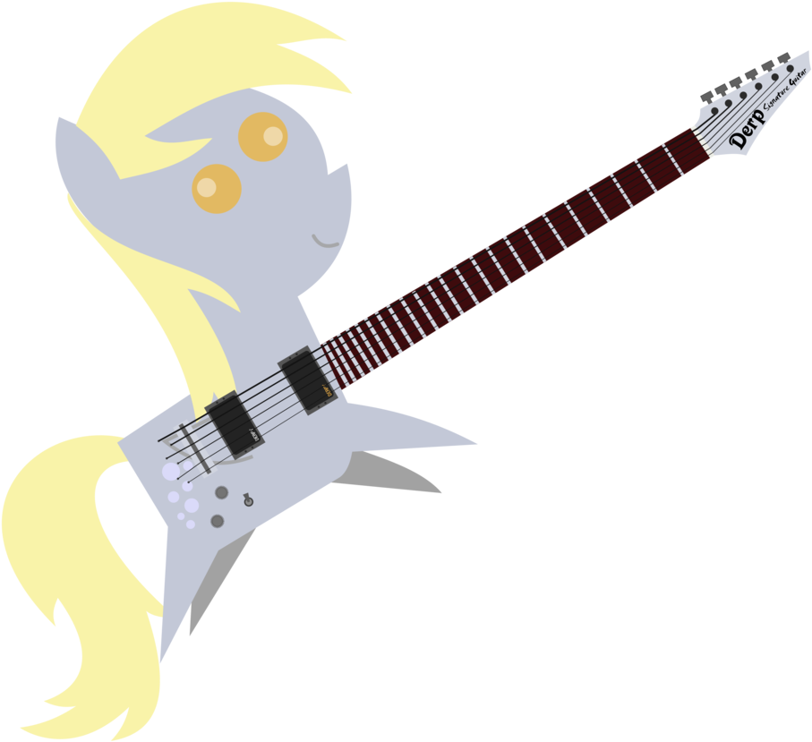 Absurd Res, Derpy Hooves, Electric Guitar, Female, - Guitar (1024x1024), Png Download