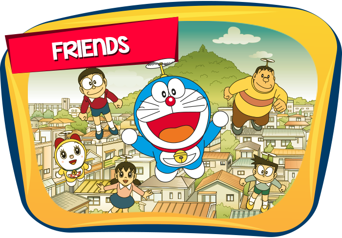 Doraemon Friends Icon - Doraemon (700x488), Png Download