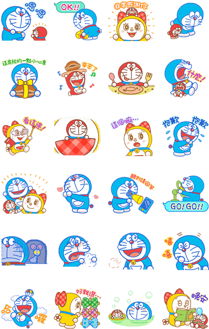 Doraemon & Dorami - ドラミ ちゃん スタンプ (420x673), Png Download