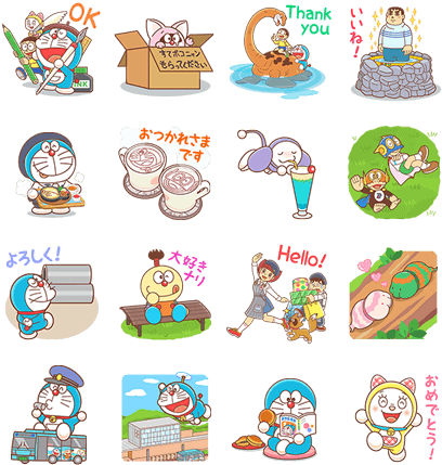 Fujio Museum Limited Stickers - ミュージアム 限定 Line スタンプ (420x448), Png Download