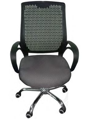 Midback Chair With Armrest Materials (370x480), Png Download