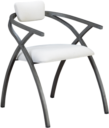 Bilbao Metal Arm Dining Chair - French Heritage Henry Berlin Metal Dining Chair (450x450), Png Download