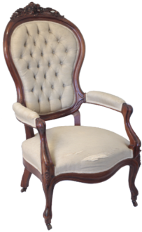 Victorian Chair Fauteuil - Fauteuil (400x400), Png Download