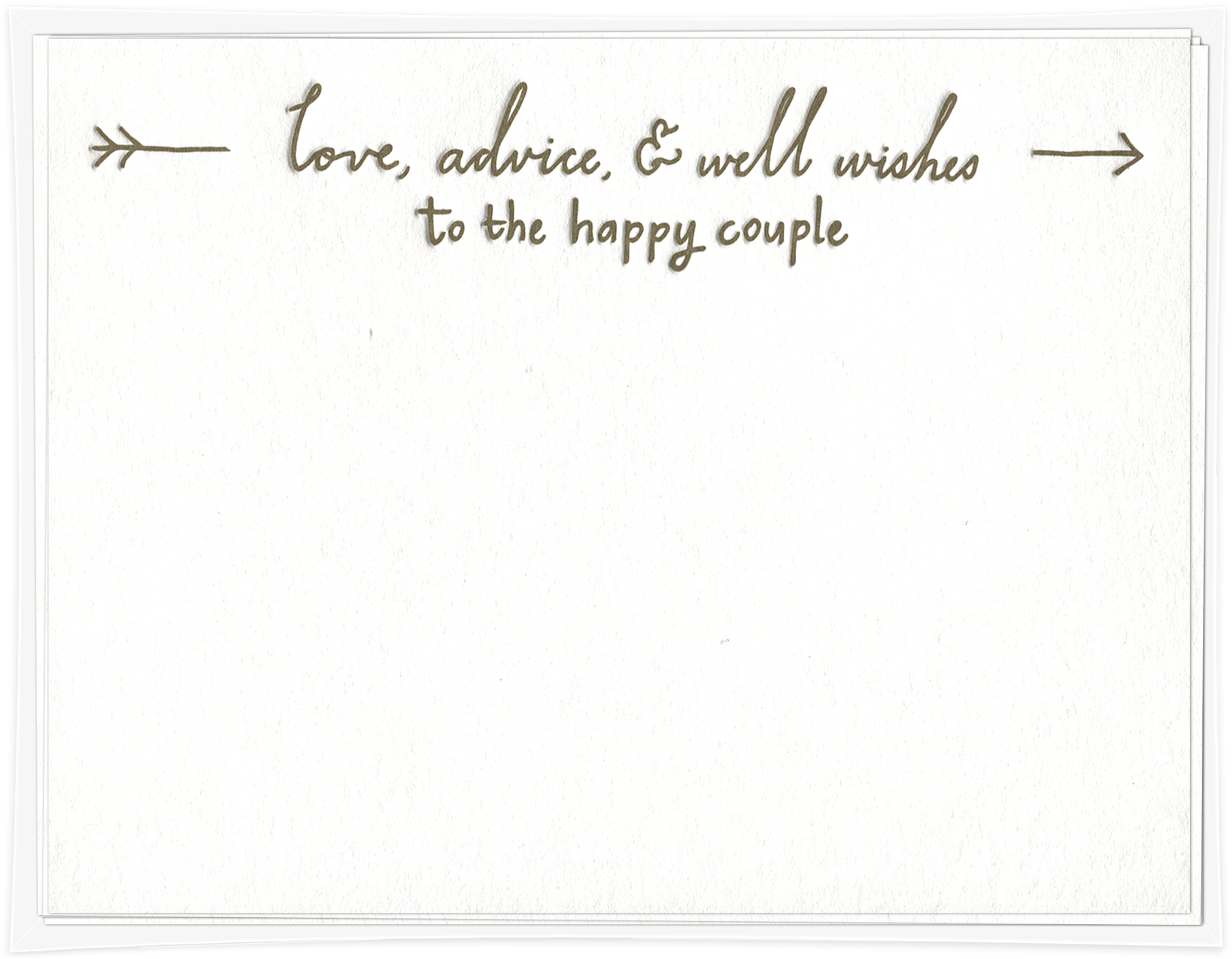 Love, Advice, & Well Wishes Arrow Wedding Advice Card - Wedding (2048x2048), Png Download