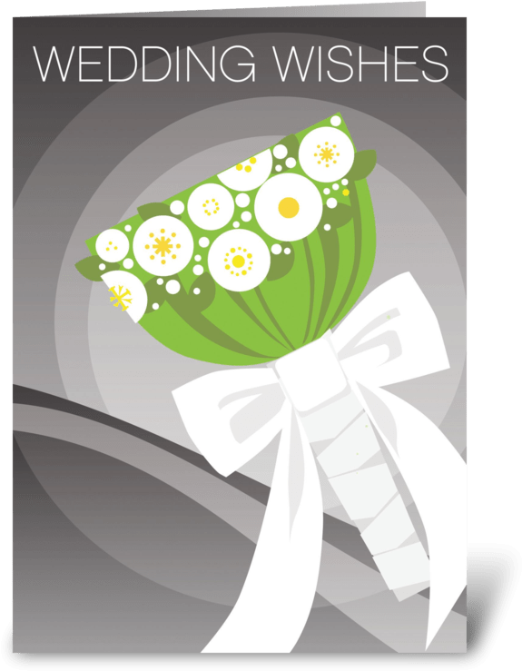 Wedding Wishes Greeting Card (700x792), Png Download