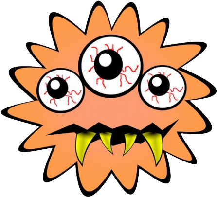 Png Images Free Download - Bacteria Cartoon Transparent (564x496), Png Download