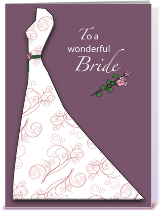 Wedding Congratulations Png - Greeting Card For Bride (435x429), Png Download