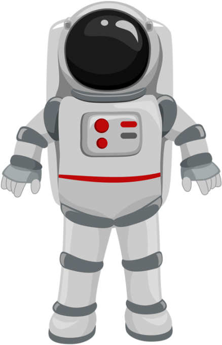 Astronaut Clipart Transparent Background - Astronaut With Transparent Background (480x718), Png Download