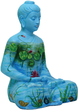 Sculpture And Crafts - Buddharupa (350x500), Png Download