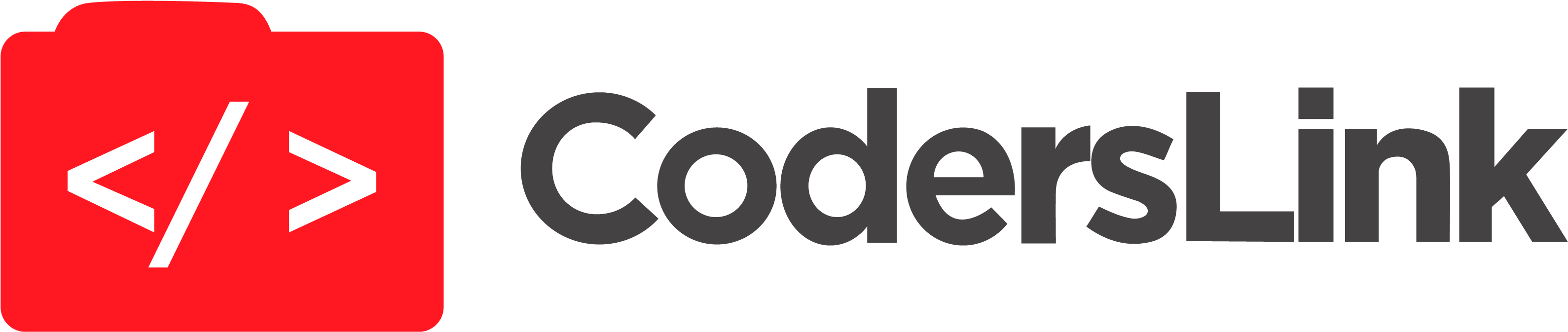 Nav-logo - Coderslink Logo (3508x755), Png Download