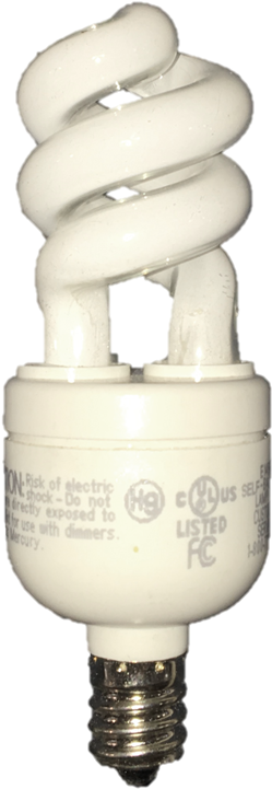 13w Fluorescent Twist Yellow - Fluorescent Lamp (867x912), Png Download